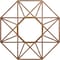 Ekena Millwork Guardian Wood Fretwork Pierced Ceiling Medallion, Walnut, 26"OD x 10 1/8"ID x 1/4"T CMWP26X26X0250GDWA - alternate 1